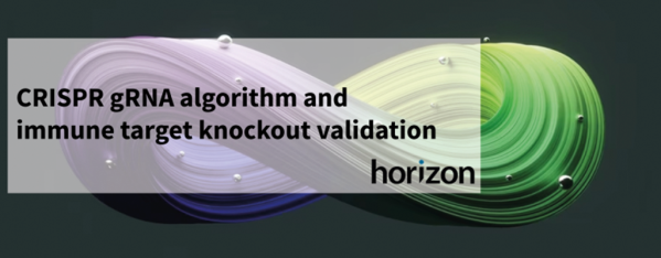 CRISPR gRNA algorithm and immune target knockout validation - Horizon